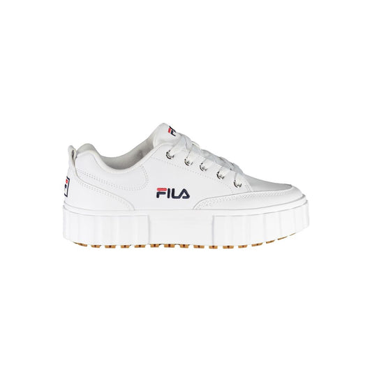 Fila Chic White Wedge Sneakers with Embroidered Detail $284.00 Fila Luzworld