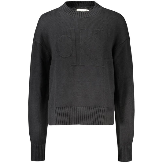 Calvin Klein Black Cotton Women Sweater $265.00 Calvin Klein Luzworld