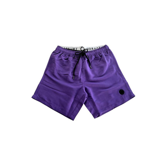 Trussardi Beachwear Purple Polyester Men's Swim Short