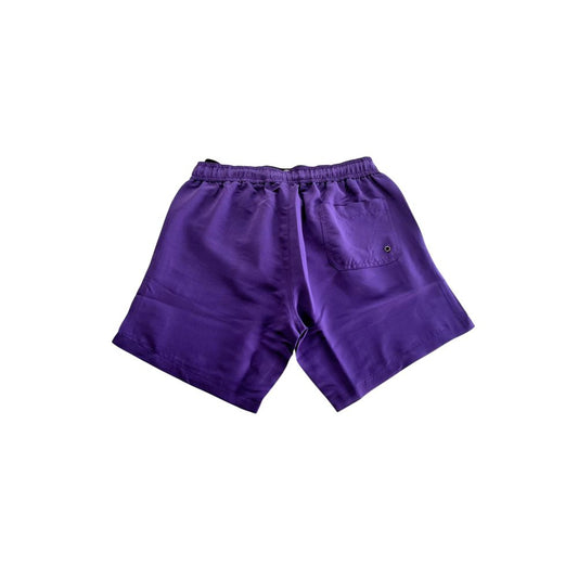 Trussardi Beachwear Purple Polyester Men's Swim Short