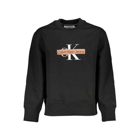 Calvin Klein Black Cotton Men Sweater $234.00 Calvin Klein Luzworld