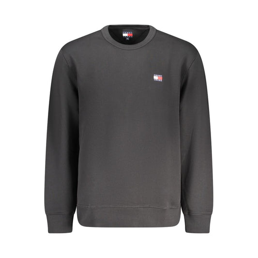 Tommy Hilfiger Black Cotton Men Sweater $222.00 Tommy Hilfiger Luzworld