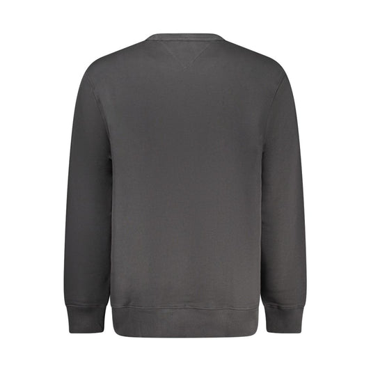 Tommy Hilfiger Black Cotton Men Sweater $222.00 Tommy Hilfiger Luzworld