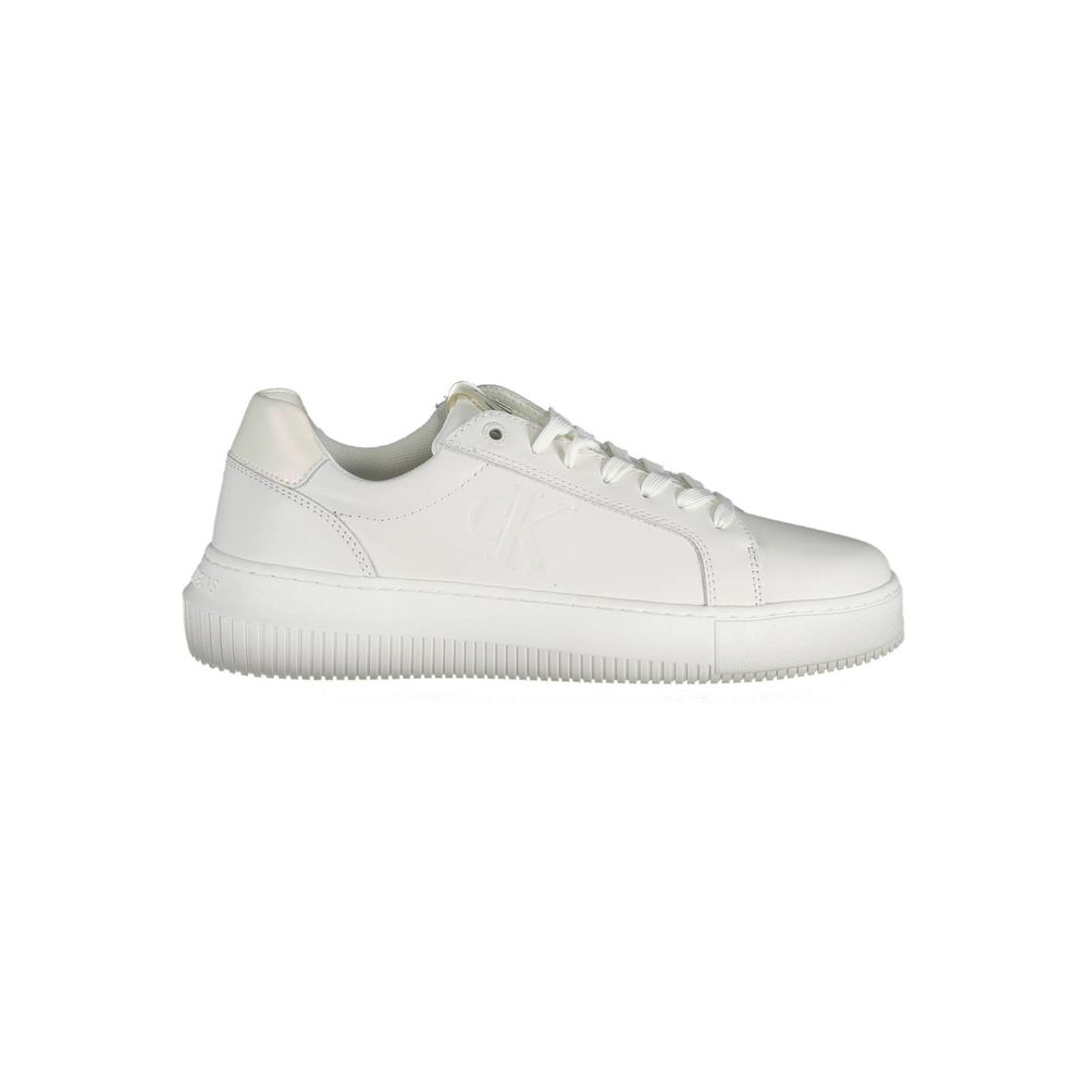 Calvin Klein White Leather Women Sneaker $289.00 Calvin Klein Luzworld