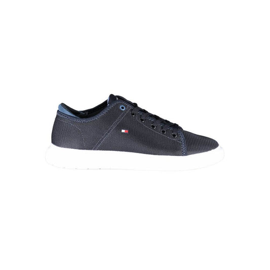 Tommy Hilfiger Blue Recycled Polyester Men Sneaker $238.00 Tommy Hilfiger Luzworld