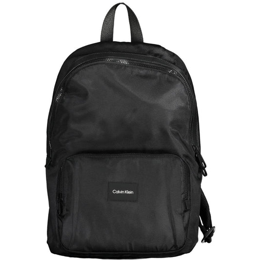 Calvin Klein Black Polyester Men Backpack $248.00 Calvin Klein Luzworld