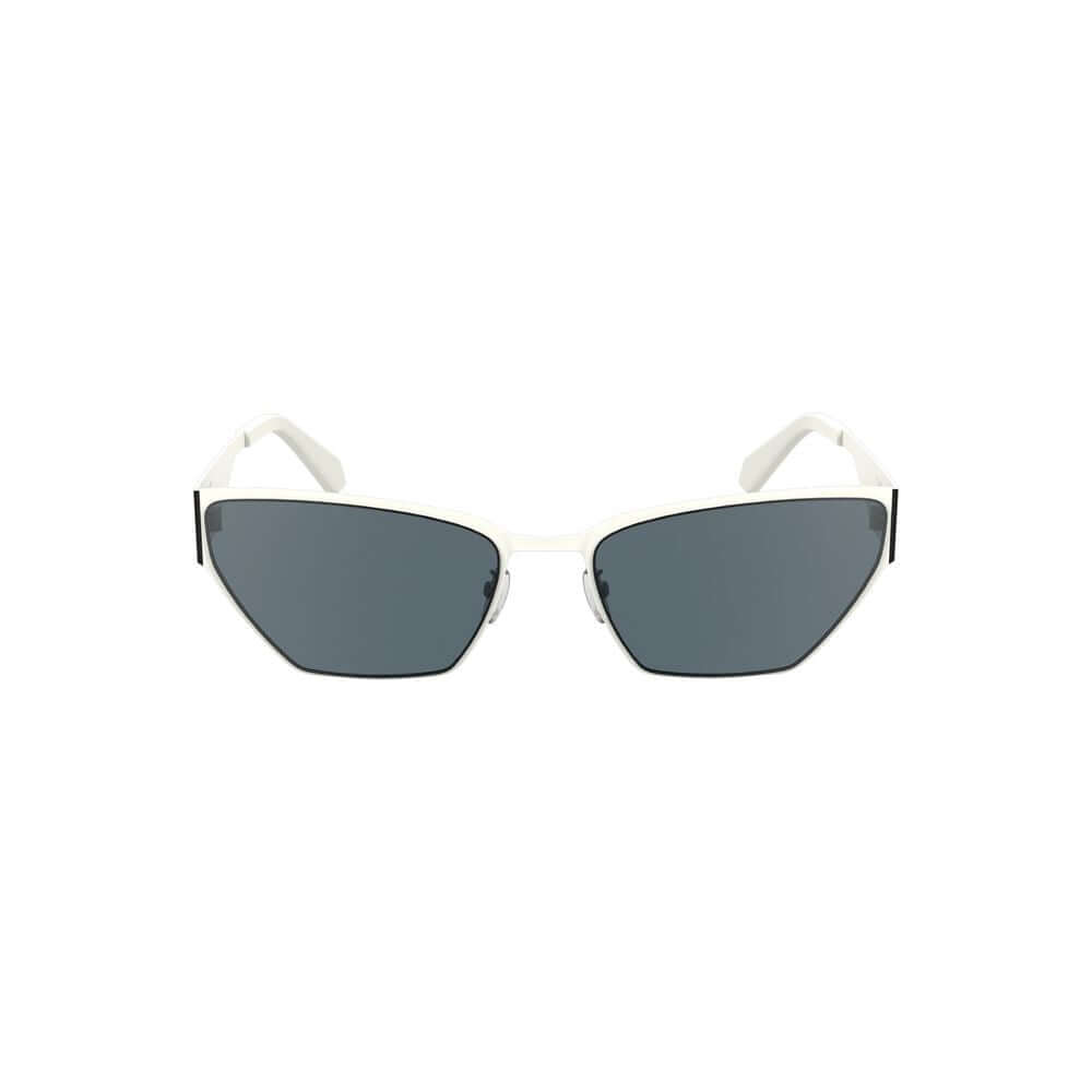 Calvin Klein White Metal Women Sunglass $248.00 Calvin Klein Luzworld