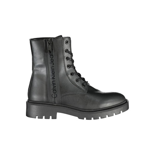 Calvin Klein Black Polyester Women Boot $595.00 Calvin Klein Luzworld