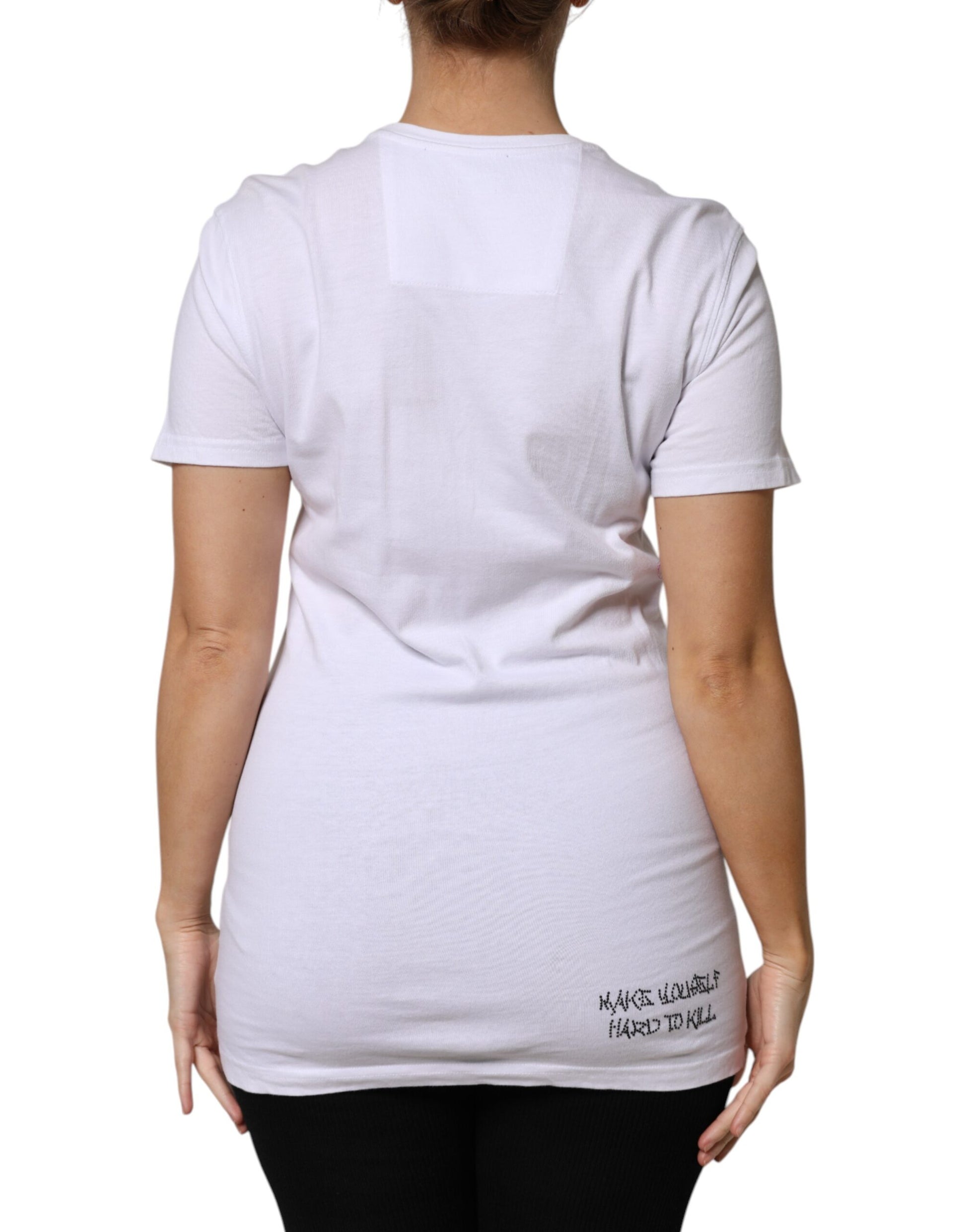 Philipp Plein White Embellished CrewNeck Short Sleeve T-shirt $1741.00 Philipp Plein Luzworld