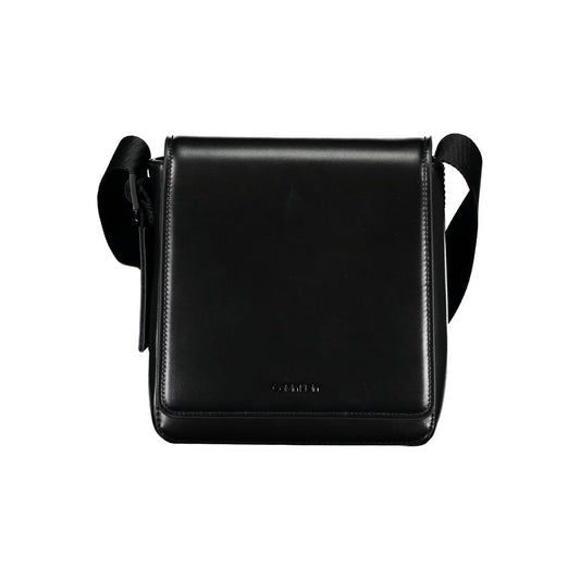 Calvin Klein Sleek Black Shoulder Bag with Logo Detail $233.00 Calvin Klein Luzworld