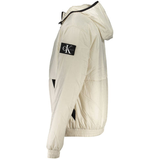 Calvin Klein Beige Polyester Men Jacket $562.00 Calvin Klein Luzworld
