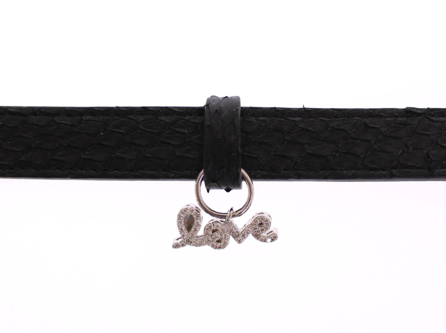Nialaya Snakeskin CZ LOVE 925 Silver Bracelet $685.00 Nialaya Luzworld
