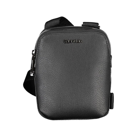 Calvin Klein Sleek Black Shoulder Bag with Logo Detail $605.00 Calvin Klein Luzworld
