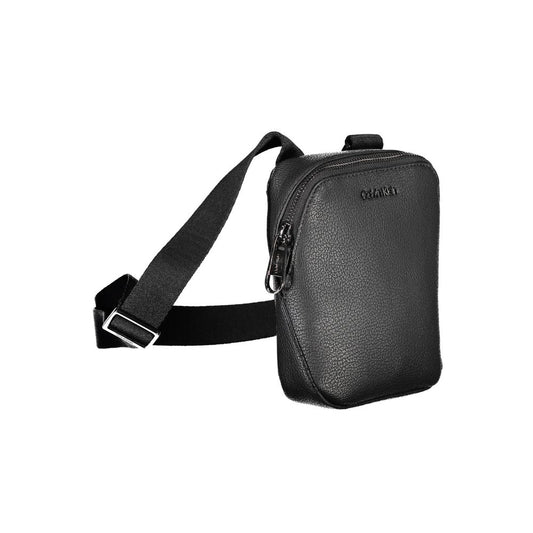 Calvin Klein Sleek Black Shoulder Bag with Logo Detail $605.00 Calvin Klein Luzworld