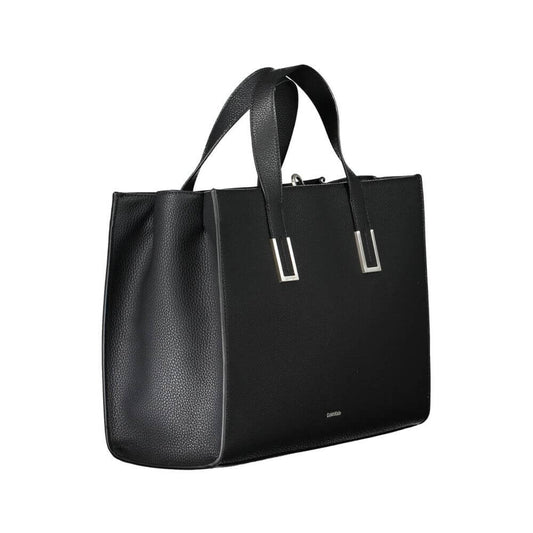 Calvin Klein Black Polyester Women Handbag $569.00 Calvin Klein Luzworld