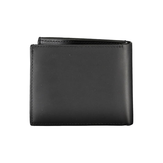 Calvin Klein Black Leather RFID Wallet with Coin Purse $200.00 Calvin Klein Luzworld
