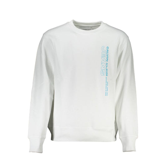 Calvin Klein White Cotton Men Sweater $202.00 Calvin Klein Luzworld
