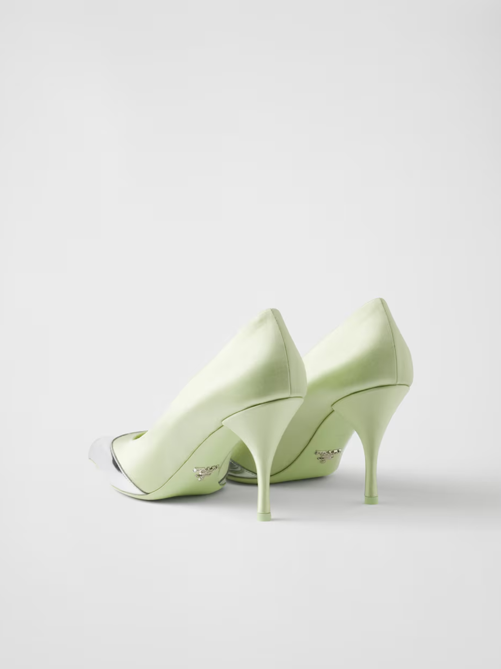 Prada Satin And Metallic Leather Pumps $1775.00 Prada Luzworld