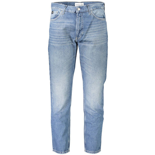Calvin Klein Blue Cotton Men Jeans $265.00 Calvin Klein Luzworld