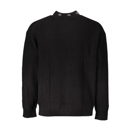 Calvin Klein Black Cotton Men Sweater $265.00 Calvin Klein Luzworld