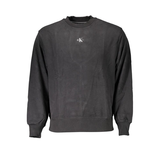Calvin Klein Black Cotton Men Sweater $218.00 Calvin Klein Luzworld