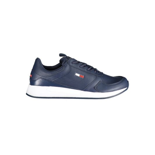 Tommy Hilfiger Blue Polyethylene Men Sneaker $255.00 Tommy Hilfiger Luzworld