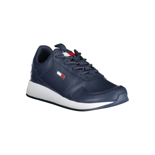 Tommy Hilfiger Blue Polyethylene Men Sneaker $255.00 Tommy Hilfiger Luzworld