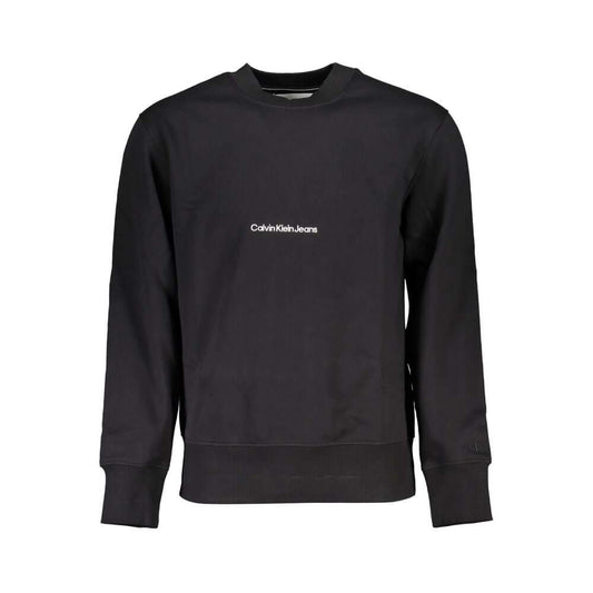 Calvin Klein Black Cotton Men Sweater $218.00 Calvin Klein Luzworld