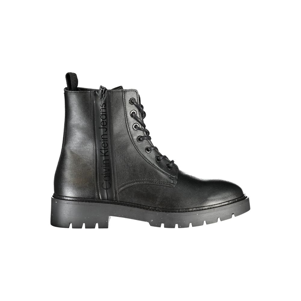 Calvin Klein Black Polyester Men Boot $595.00 Calvin Klein Luzworld