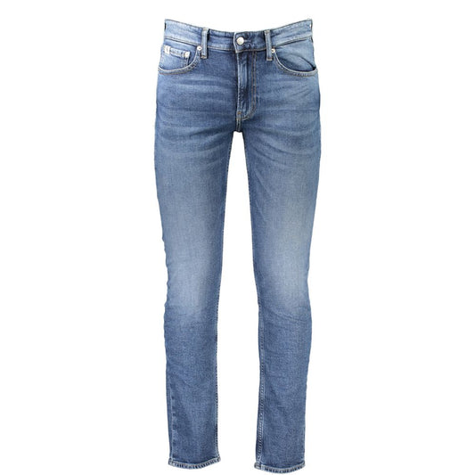 Calvin Klein Blue Cotton Men Jeans $234.00 Calvin Klein Luzworld