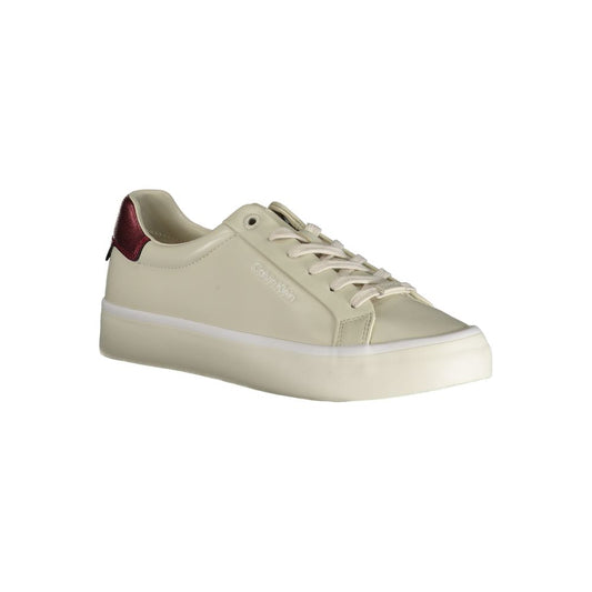 Calvin Klein Beige Polyester Sneaker $271.00 Calvin Klein Luzworld