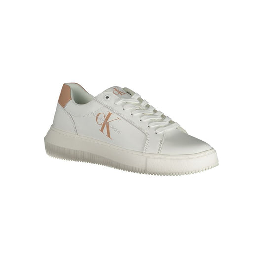 Calvin Klein White Leather Women Sneaker $290.00 Calvin Klein Luzworld
