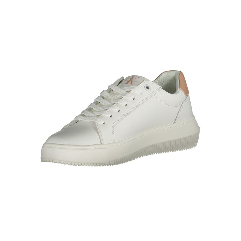 Calvin Klein White Leather Women Sneaker $290.00 Calvin Klein Luzworld