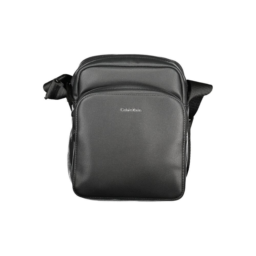 Calvin Klein Black Polyester Men Shoulder Bag $217.00 Calvin Klein Luzworld