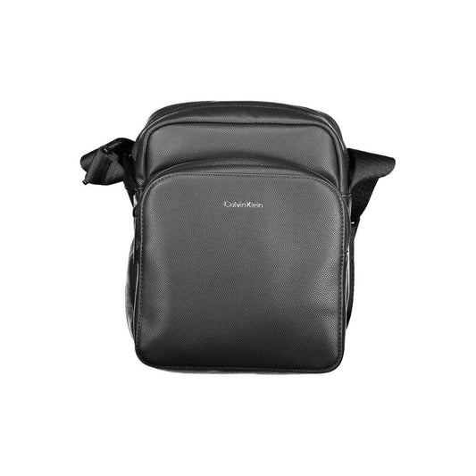 Calvin Klein Black Polyester Men Shoulder Bag $217.00 Calvin Klein Luzworld