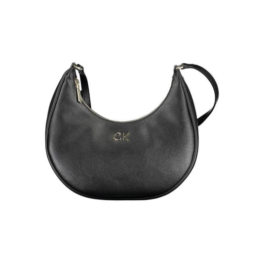 Calvin Klein Black Recycled Polyester Women Handbag $276.00 Calvin Klein Luzworld