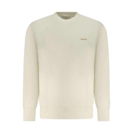 Calvin Klein Beige Cotton Men Sweater $221.00 Calvin Klein Luzworld