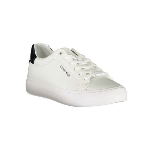Calvin Klein White Polyester Sneaker $271.00 Calvin Klein Luzworld