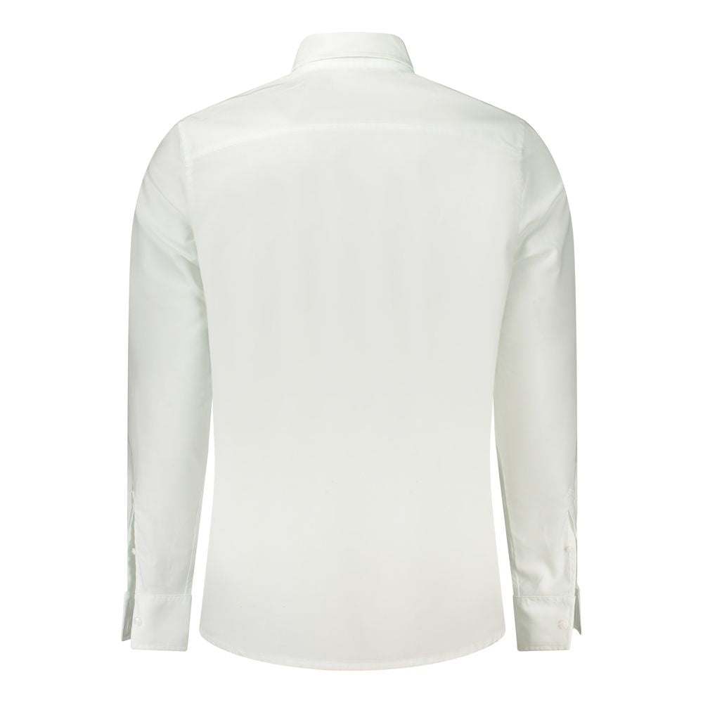 Calvin Klein White Cotton Men Shirt $218.00 Calvin Klein Luzworld