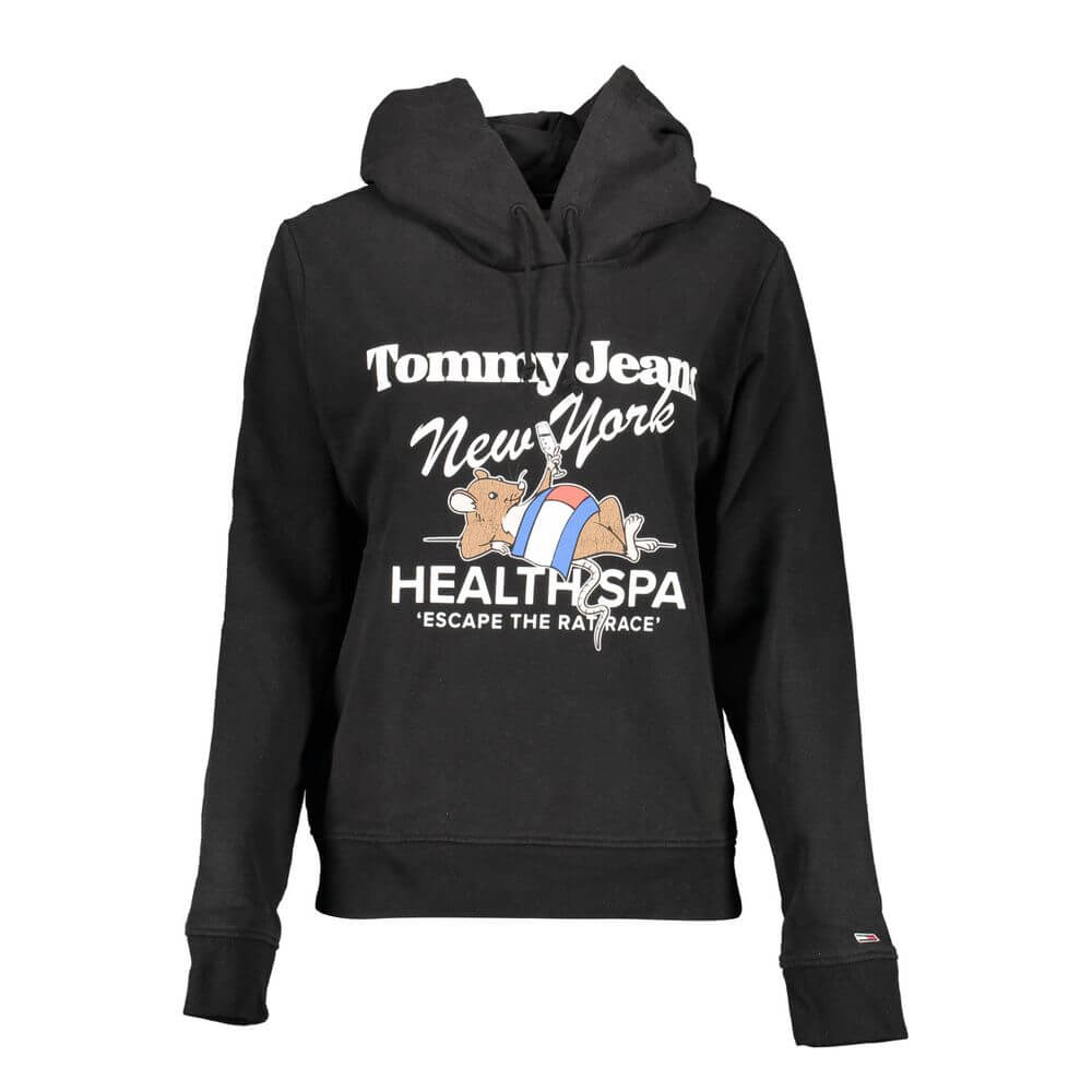Tommy Hilfiger Black Cotton Women Sweater $250.00 Tommy Hilfiger Luzworld