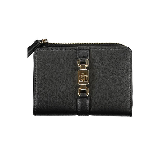 Tommy Hilfiger Sleek Black Zip Wallet with Coin Purse $198.00 Tommy Hilfiger Luzworld