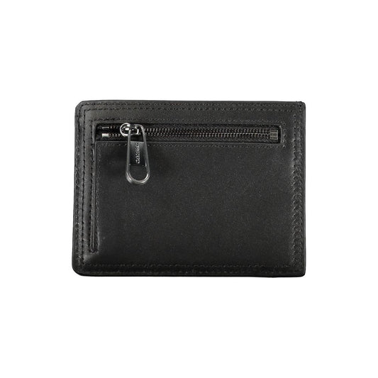 Calvin Klein Sleek Black Leather Coin Purse with Card Holder $177.00 Calvin Klein Luzworld