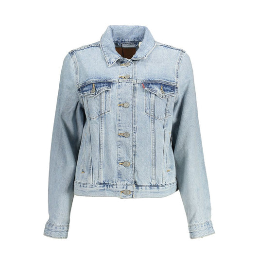 Levi's Light Blue Cotton Women Jacket $272.00 Levi's Luzworld