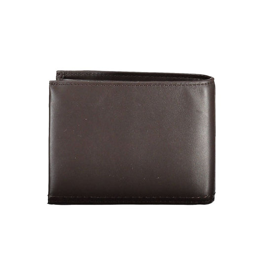 Calvin Klein Brown Leather Men Wallet $200.00 Calvin Klein Luzworld