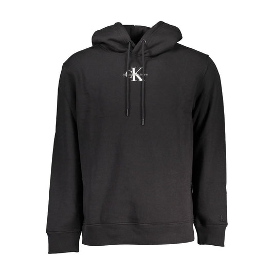 Calvin Klein Black Cotton Men's Sweater Hoodie $234.00 Calvin Klein Luzworld