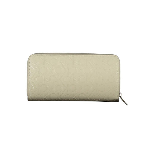 Calvin Klein Beige Polyethylene Women Wallet $200.00 Calvin Klein Luzworld