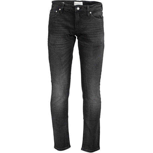 Calvin Klein Black Cotton Men Jeans $265.00 Calvin Klein Luzworld