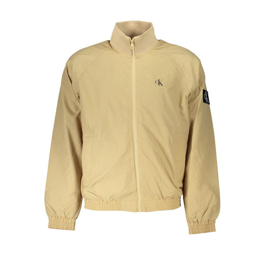 Calvin Klein Beige Polyamide Men Jacket $296.00 Calvin Klein Luzworld