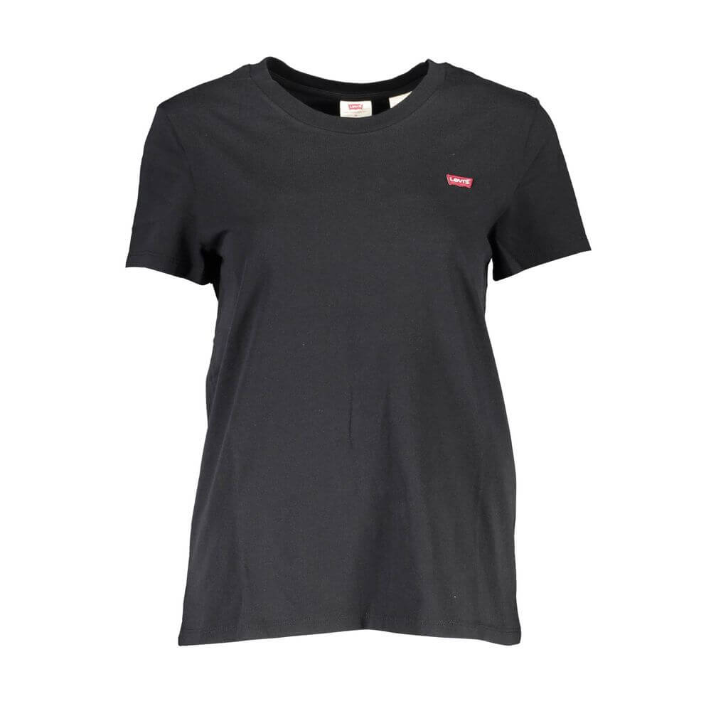 Levi's Black Cotton Women T-Shirt $118.00 Levi's Luzworld