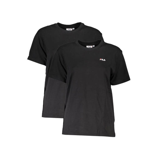 Fila Black Cotton Women T-Shirt $142.00 Fila Luzworld